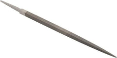 Grobet - 8" Standard Precision Swiss Pattern Square File - Double Cut, 5/16" Width Diam, With Tang - Apex Tool & Supply