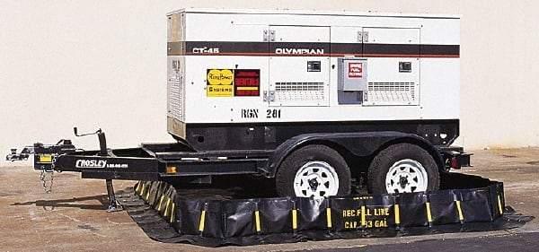 UltraTech - 7,405 Gal Polyethylene High Wall Berm - 1' High x 15' Wide x 66" Long - Apex Tool & Supply