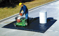 UltraTech - 25 Gal Polyethylene Low Wall Berm - 2" High x 2' Wide x 7" Long - Apex Tool & Supply