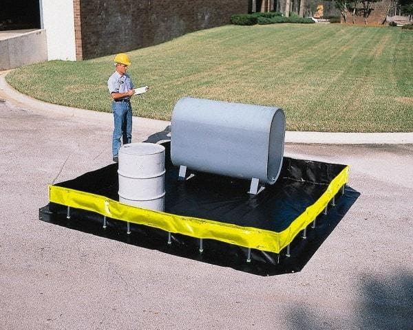 UltraTech - 179 Gal Polyethylene High Wall Berm - 1' High x 4' Wide x 6" Long - Apex Tool & Supply