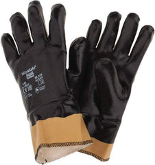 Ansell - Size XL, ANSI Cut Lvl 3, Abrasion Lvl 4, Cut Resistant Gloves - Fully Coated Coated, Black - Apex Tool & Supply