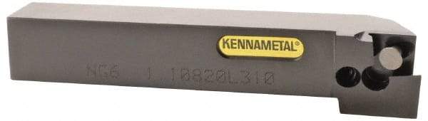Kennametal - 1.108...93DEG, Right Hand Cut, 63/64" Shank Height x 25mm Shank Width, Positive Rake Indexable Turning Toolholder - 150mm OAL, D2FIX15..LHP/FN/MS Insert Compatibility, Series Fix-Perfect - Apex Tool & Supply