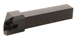 Kennametal - 1.380...92DEG, Left Hand Cut, 2° Lead Angle, 63/64" Shank Height x 25mm Shank Width, Positive Rake Indexable Turning Toolholder - 150mm OAL, D4FIX..L.. Insert Compatibility, Series Fix-Perfect - Apex Tool & Supply