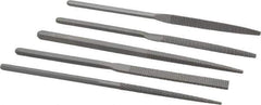Grobet - 5 Piece Rasp Pattern File Set - 8" Long, Set Includes Half Round, Hand, Round, Square, Three Square - Apex Tool & Supply