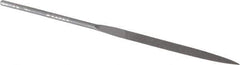 Grobet - 4" Needle Precision Swiss Pattern Barrette File - Round Handle - Apex Tool & Supply