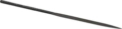 Grobet - 4" Needle Precision Swiss Pattern Barrette File - Round Handle - Apex Tool & Supply