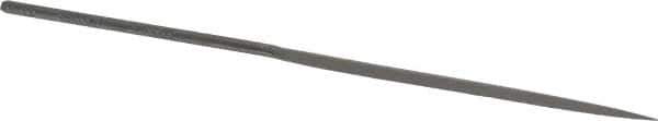 Grobet - 6-1/4" Needle Precision Swiss Pattern Barrette File - Round Handle - Apex Tool & Supply