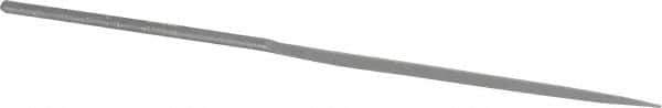 Grobet - 6-1/4" Needle Precision Swiss Pattern Barrette File - Round Handle - Apex Tool & Supply