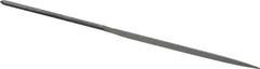 Grobet - 6-1/4" Needle Precision Swiss Pattern Barrette File - Round Handle - Apex Tool & Supply