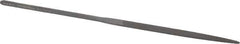 Grobet - 5-1/2" Needle Precision Swiss Pattern Crochet File - Round Handle - Apex Tool & Supply