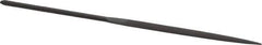 Grobet - 5-1/2" Needle Precision Swiss Pattern Crossing File - Round Handle - Apex Tool & Supply