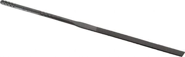 Grobet - 4" Needle Precision Swiss Pattern Equalling File - Round Handle - Apex Tool & Supply
