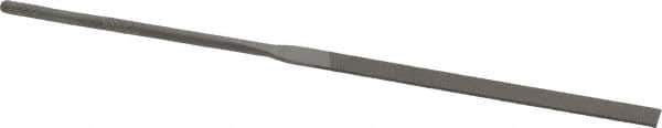 Grobet - 5-1/2" Needle Precision Swiss Pattern Equalling File - Round Handle - Apex Tool & Supply