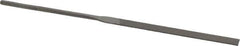 Grobet - 5-1/2" Needle Precision Swiss Pattern Equalling File - Round Handle - Apex Tool & Supply