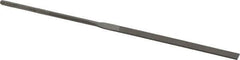 Grobet - 5-1/2" Needle Precision Swiss Pattern Equalling File - Round Handle - Apex Tool & Supply