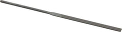 Grobet - 5-1/2" Needle Precision Swiss Pattern Equalling File - Round Handle - Apex Tool & Supply