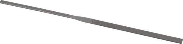 Grobet - 6-1/4" Needle Precision Swiss Pattern Equalling File - Round Handle - Apex Tool & Supply