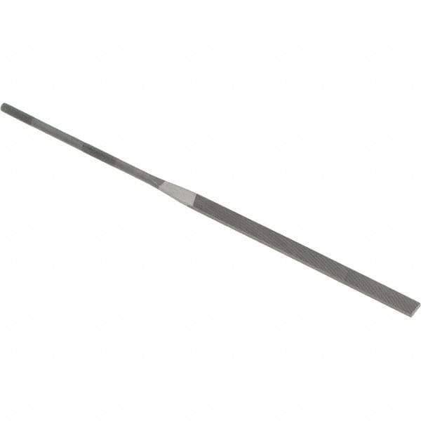 Grobet - 6-1/4" Needle Precision Swiss Pattern Equalling File - Round Handle - Apex Tool & Supply