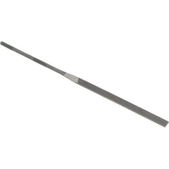 Grobet - 6-1/4" Needle Precision Swiss Pattern Equalling File - Round Handle - Apex Tool & Supply