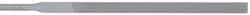 Grobet - 6-1/4" Needle Precision Swiss Pattern Equalling File - Round Handle - Apex Tool & Supply