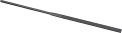 Grobet - 6-1/4" Needle Precision Swiss Pattern Equalling File - Round Handle - Apex Tool & Supply