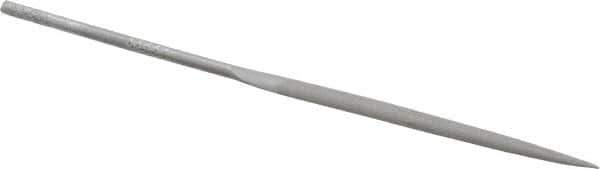 Grobet - 4" Needle Precision Swiss Pattern Half Round File - Round Handle - Apex Tool & Supply