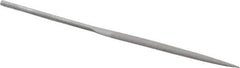Grobet - 4" Needle Precision Swiss Pattern Half Round File - Round Handle - Apex Tool & Supply