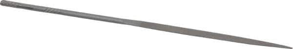 Grobet - 5-1/2" Needle Precision Swiss Pattern Half Round File - Round Handle - Apex Tool & Supply