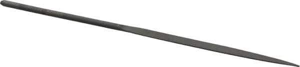 Grobet - 5-1/2" Needle Precision Swiss Pattern Half Round File - Round Handle - Apex Tool & Supply
