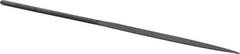 Grobet - 5-1/2" Needle Precision Swiss Pattern Half Round File - Round Handle - Apex Tool & Supply