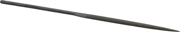 Grobet - 6-1/4" Needle Precision Swiss Pattern Half Round File - Round Handle - Apex Tool & Supply