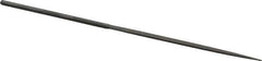 Grobet - 6-1/4" Needle Precision Swiss Pattern Half Round File - Round Handle - Apex Tool & Supply