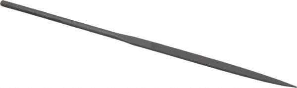 Grobet - 5-1/2" Needle Precision Swiss Pattern Knife File - Round Handle - Apex Tool & Supply