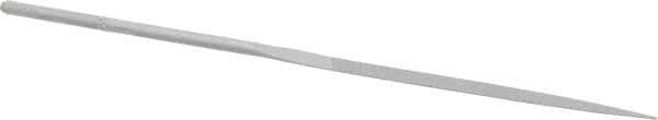 Grobet - 5-1/2" Needle Precision Swiss Pattern Knife File - Round Handle - Apex Tool & Supply