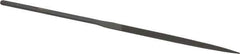 Grobet - 5-1/2" Needle Precision Swiss Pattern Knife File - Round Handle - Apex Tool & Supply