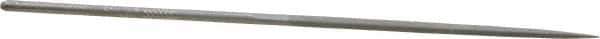 Grobet - 6-1/4" Needle Precision Swiss Pattern Oval File - Round Handle - Apex Tool & Supply