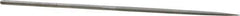 Grobet - 6-1/4" Needle Precision Swiss Pattern Oval File - Round Handle - Apex Tool & Supply