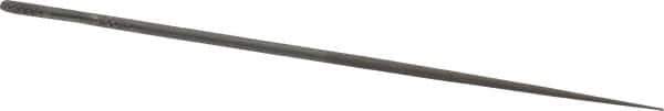Grobet - 5-1/2" Needle Precision Swiss Pattern Round File - Round Handle - Apex Tool & Supply