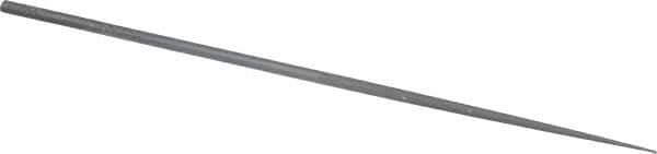 Grobet - 5-1/2" Needle Precision Swiss Pattern Round File - Round Handle - Apex Tool & Supply