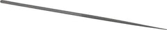 Grobet - 5-1/2" Needle Precision Swiss Pattern Round File - Round Handle - Apex Tool & Supply