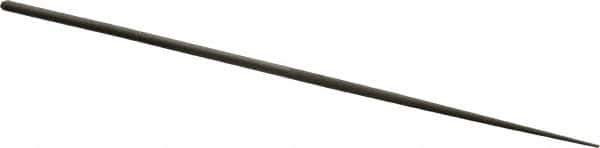 Grobet - 6-1/4" Needle Precision Swiss Pattern Round File - Round Handle - Apex Tool & Supply