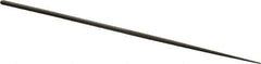 Grobet - 6-1/4" Needle Precision Swiss Pattern Round File - Round Handle - Apex Tool & Supply