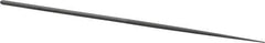 Grobet - 6-1/4" Needle Precision Swiss Pattern Round File - Round Handle - Apex Tool & Supply