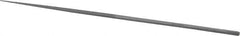 Grobet - 6-1/4" Needle Precision Swiss Pattern Round File - Round Handle - Apex Tool & Supply