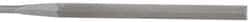Grobet - 5-1/2" Needle Precision Swiss Pattern Slitting File - Round Handle - Apex Tool & Supply