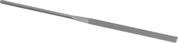 Grobet - 5-1/2" Needle Precision Swiss Pattern Slitting File - Round Handle - Apex Tool & Supply