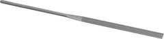 Grobet - 5-1/2" Needle Precision Swiss Pattern Slitting File - Round Handle - Apex Tool & Supply