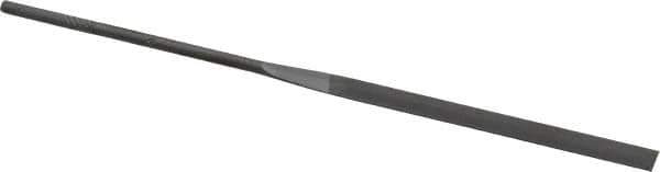 Grobet - 6-1/4" Needle Precision Swiss Pattern Slitting File - Round Handle - Apex Tool & Supply