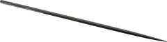 Grobet - 5-1/2" Needle Precision Swiss Pattern Square File - Round Handle - Apex Tool & Supply
