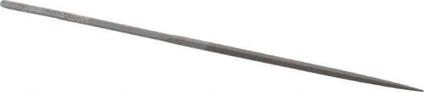 Grobet - 5-1/2" Needle Precision Swiss Pattern Square File - Round Handle - Apex Tool & Supply